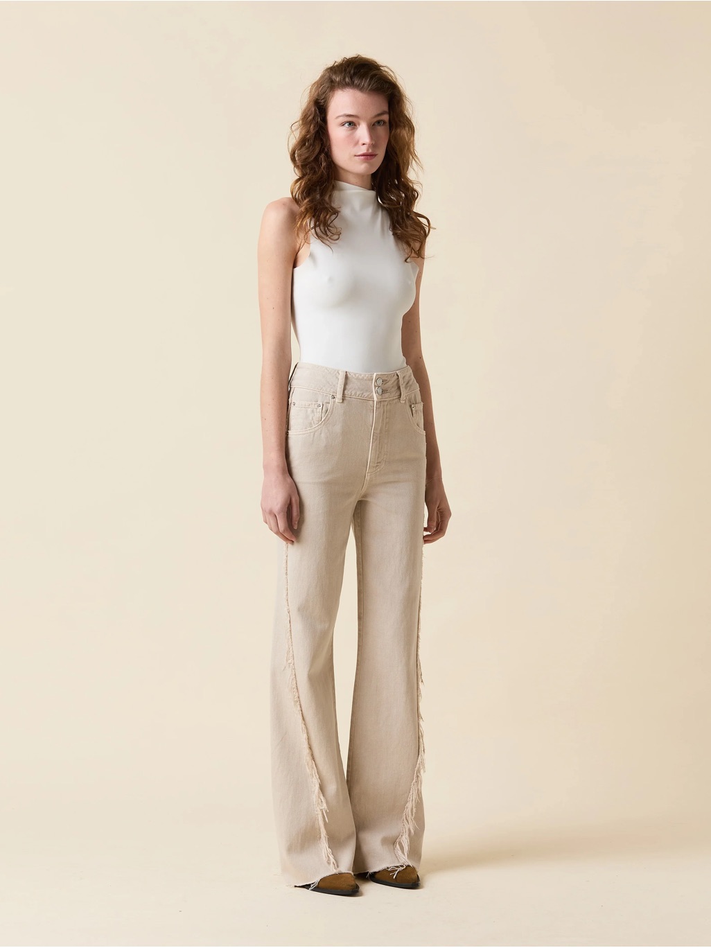 Le Jean Libra Embroidered Wide Leg Jean — image 2 of 8
